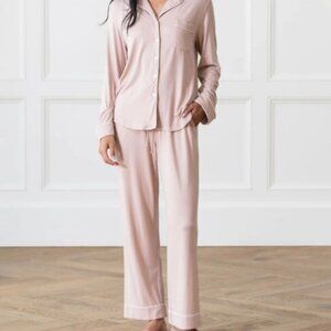 Cozy Earth Long Sleeve Bamboo Pajama Set - Blush